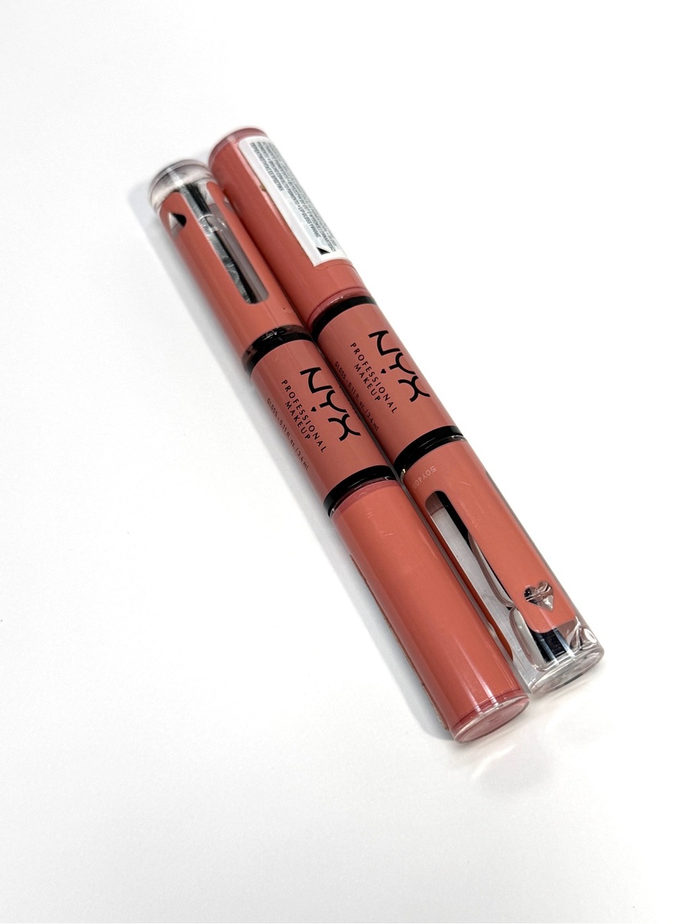 NYX Shine Loud Cash Flow Lot of 2 NEW Liquid Lip Gloss 0.11 oz Dual Ended